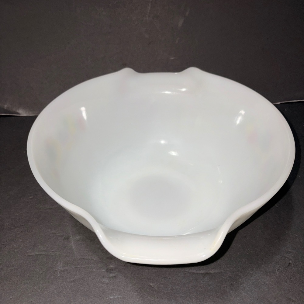 Vintage Anchor Hocking Fire King Chanticleer Milk Glass Mixing Bowl 11.75" x 10" - Picture 12 of 16